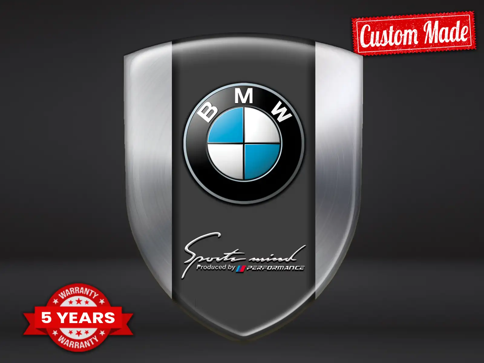 BMW Individuelle Stoßstangenaufkleber Sport Modern Stern